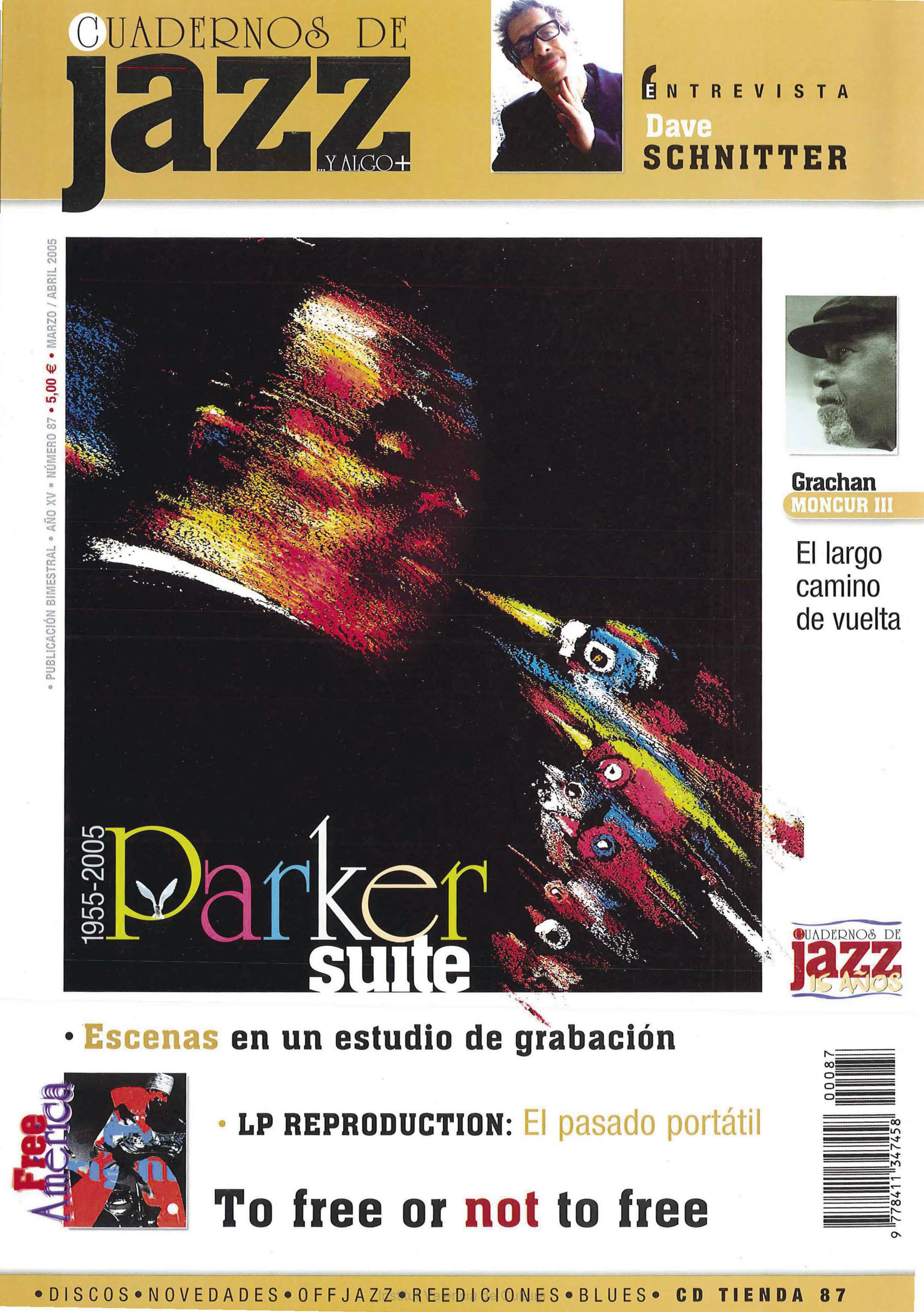 Cubierta del número 87 de la revista Cuadernos de Jazz
