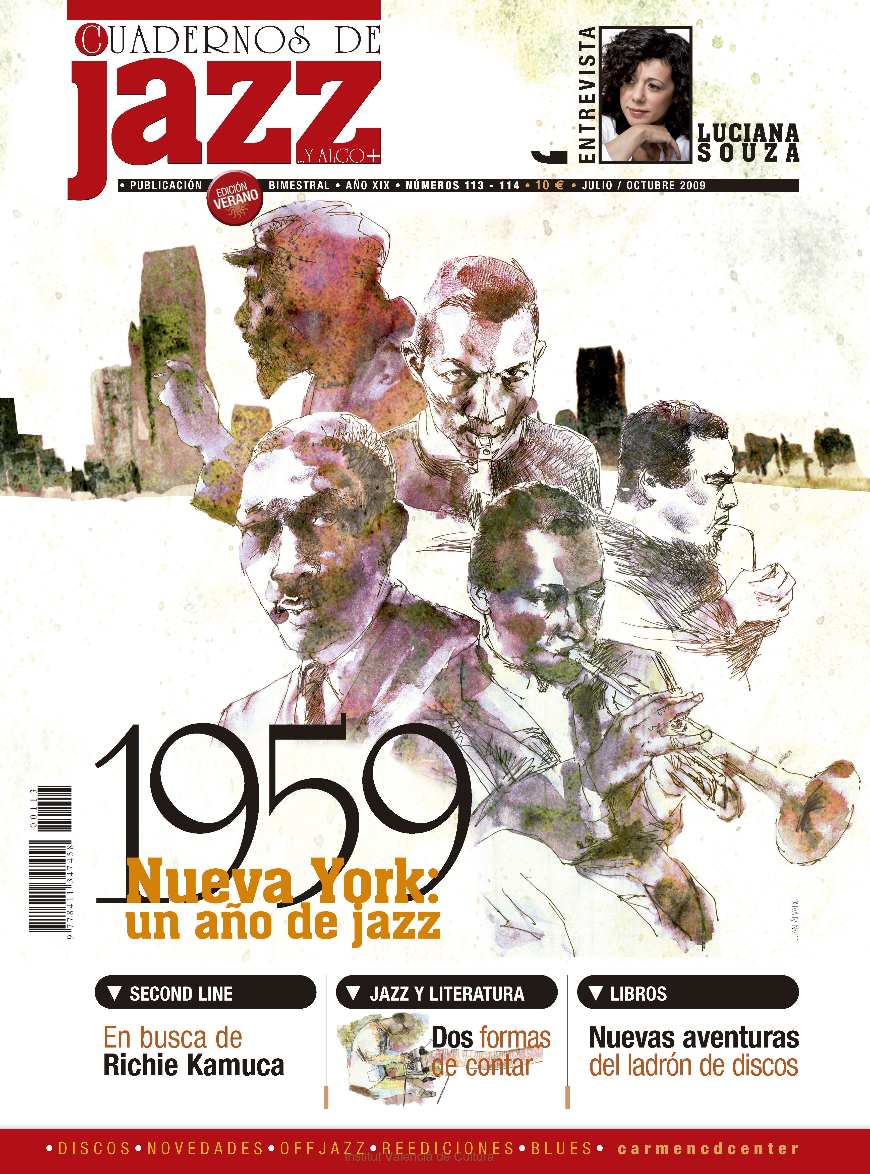 Cubierta del número 113-114 de la revista Cuadernos de Jazz