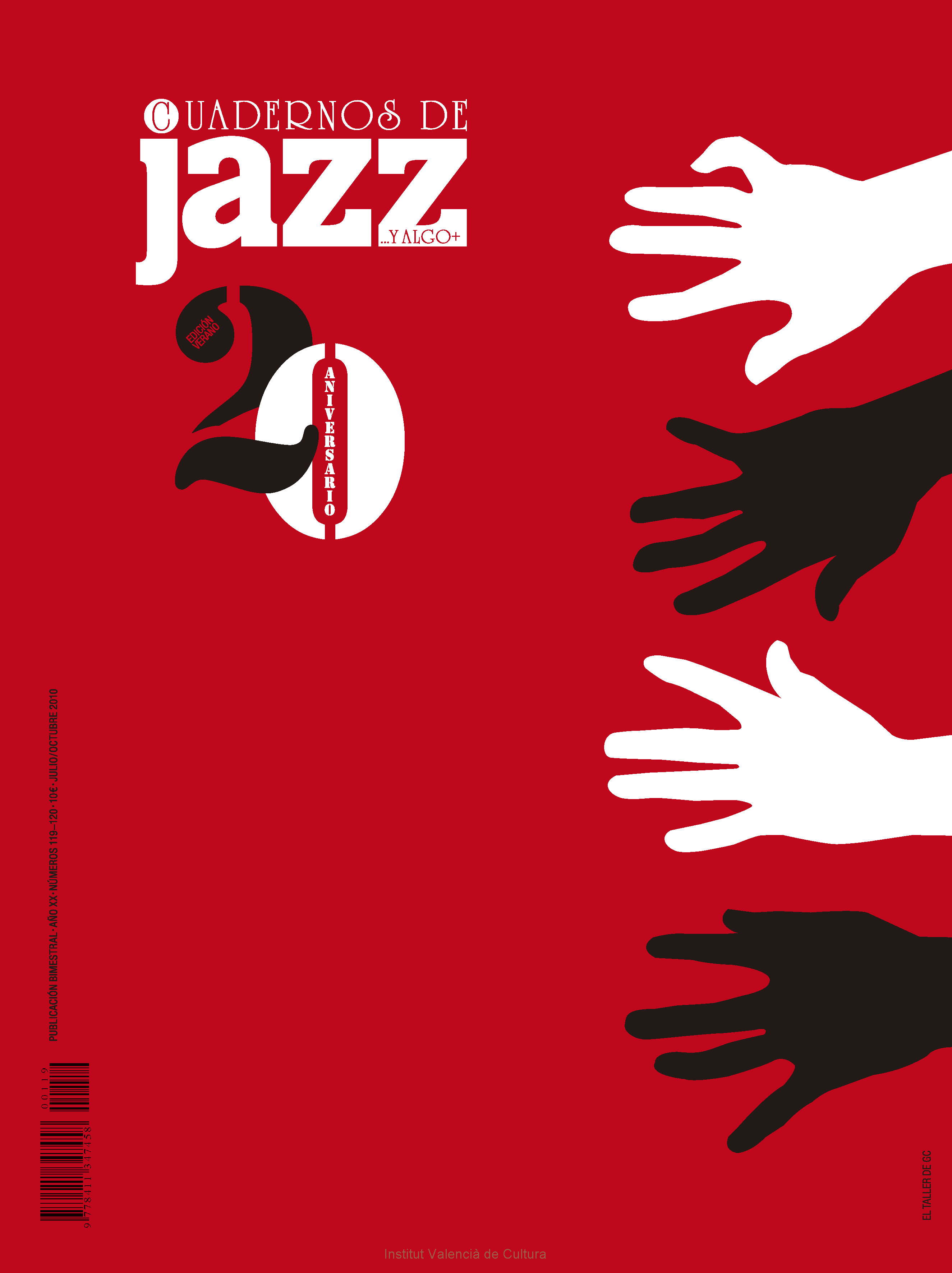 Cubierta del número 119-120 de la revista Cuadernos de Jazz