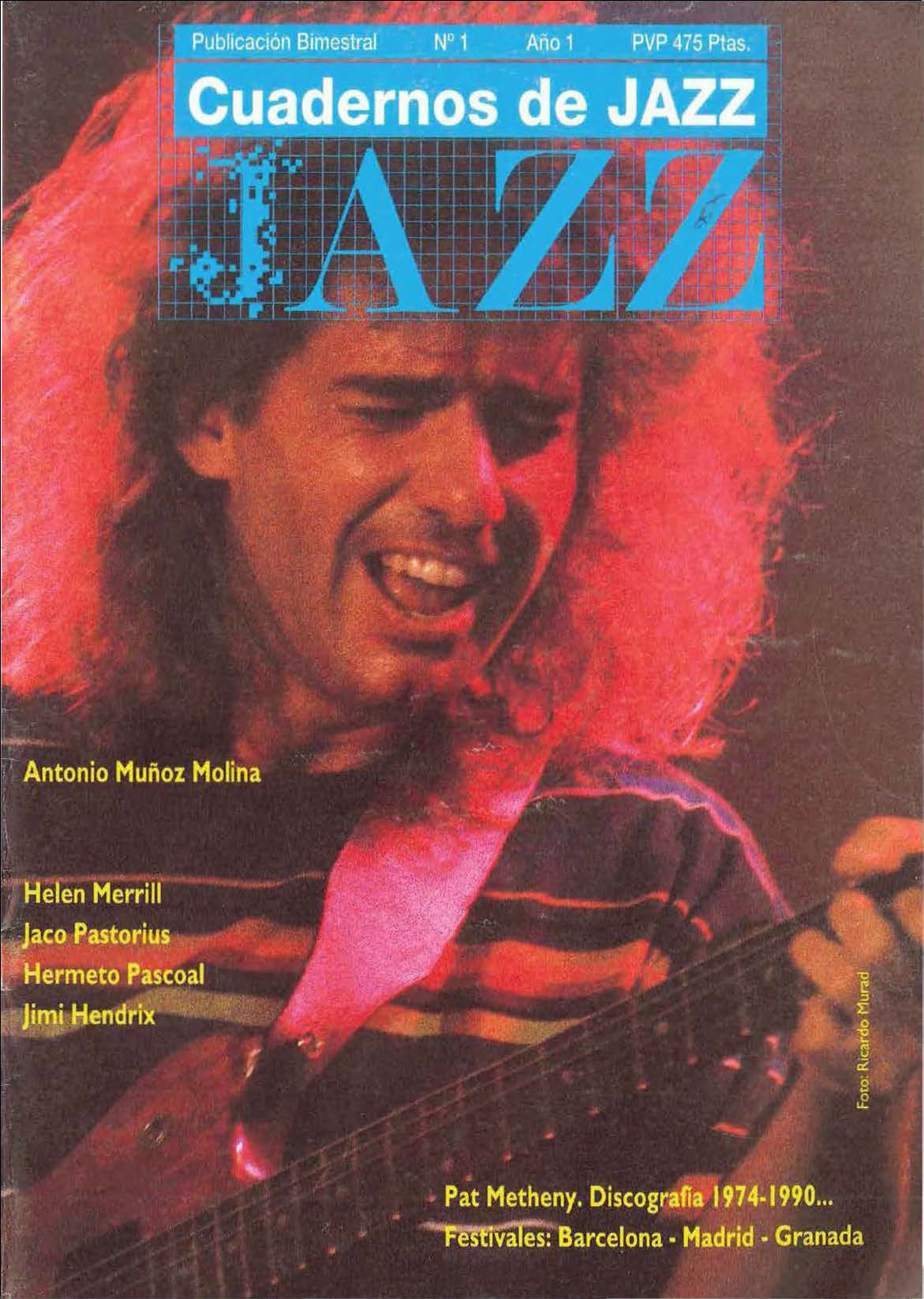 Cubierta del número 1 de la revista Cuadernos de Jazz