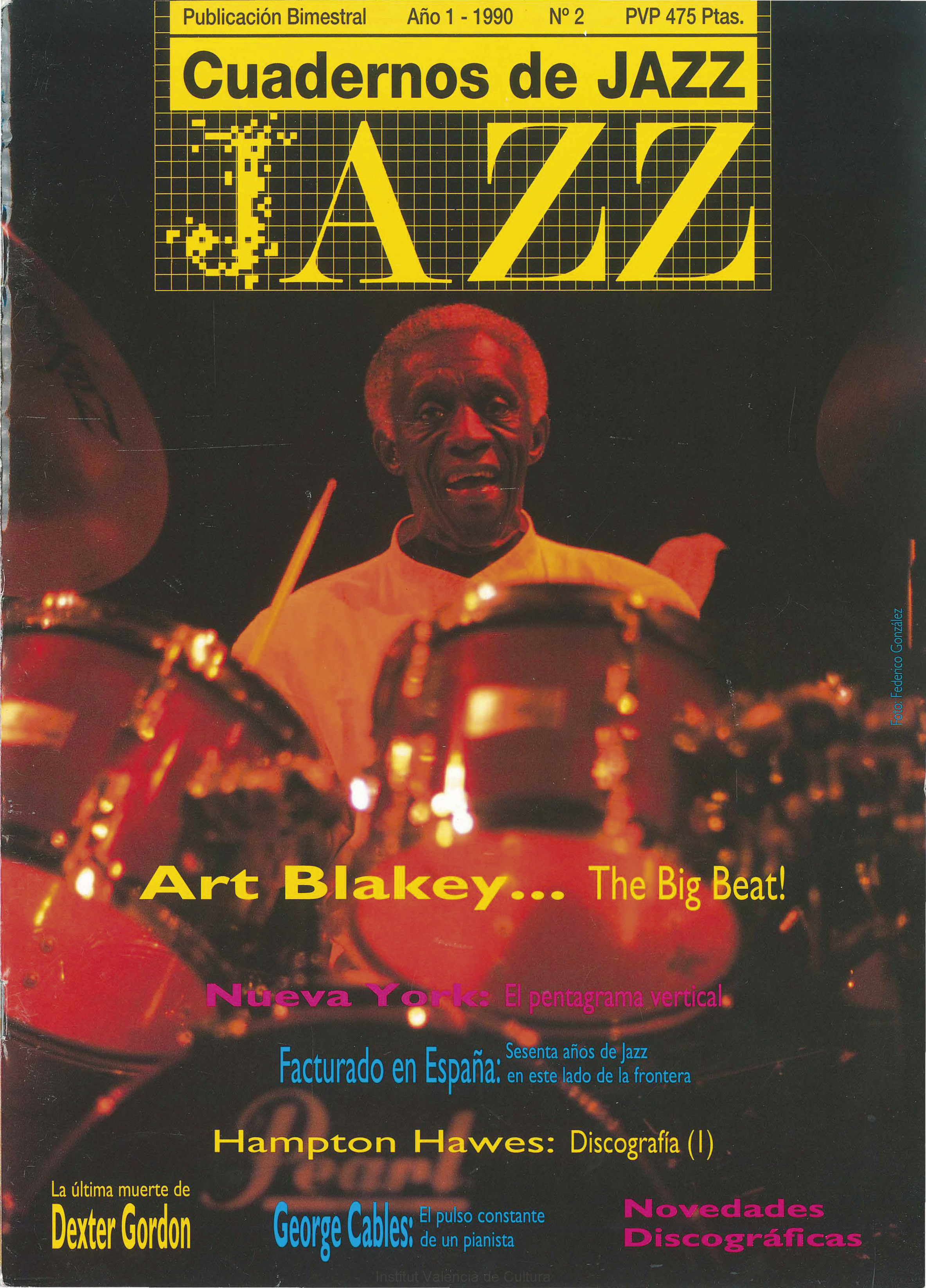 Cubierta del número 2 de la revista Cuadernos de Jazz