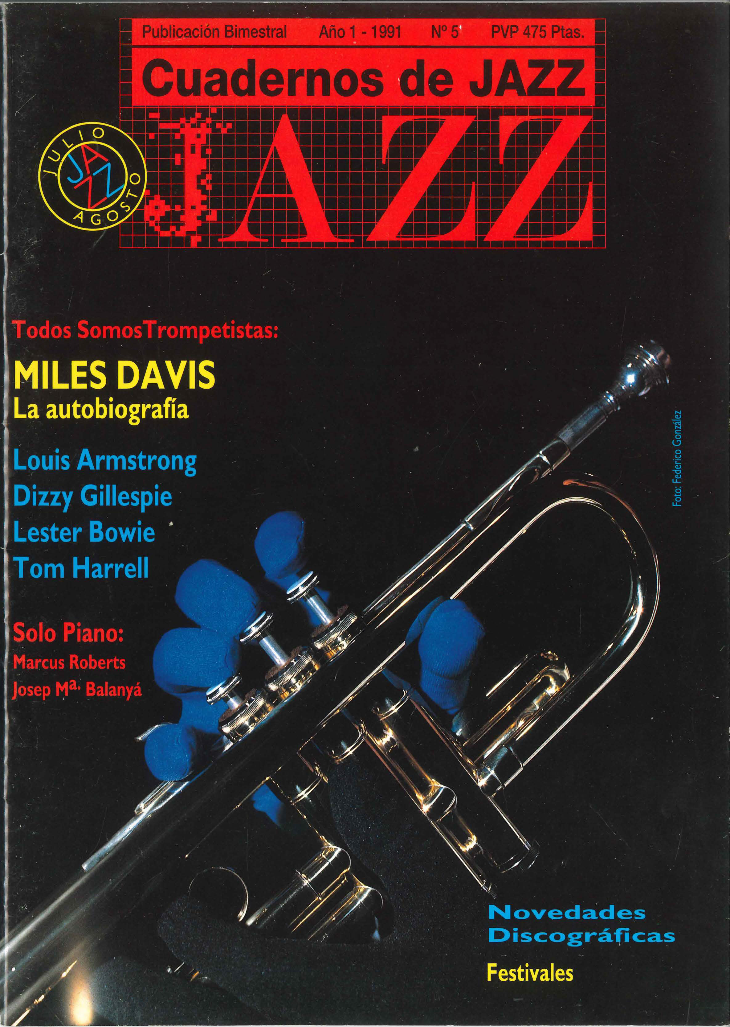 Cubierta del número 5 de la revista Cuadernos de Jazz