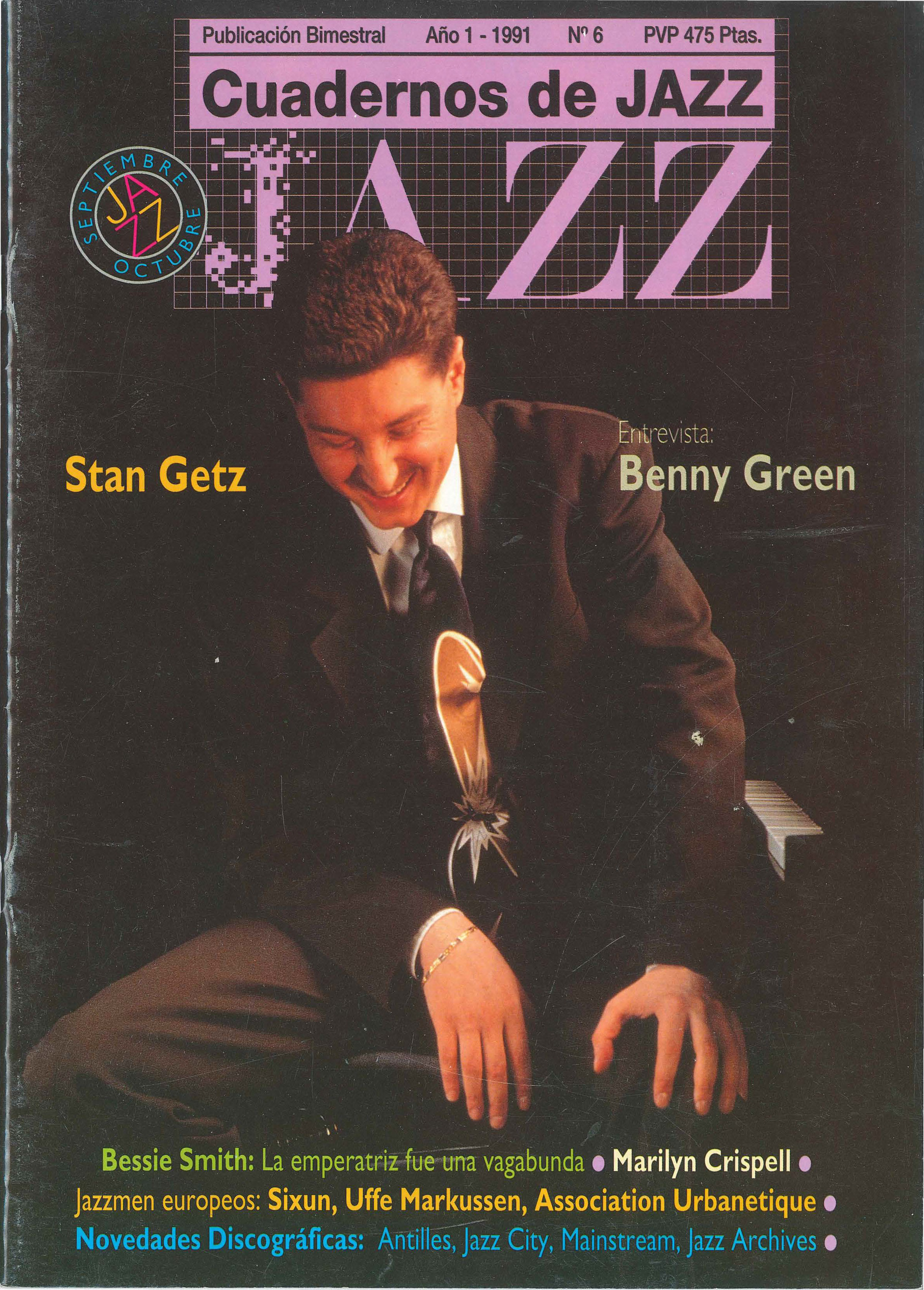 Cubierta del número 6 de la revista Cuadernos de Jazz