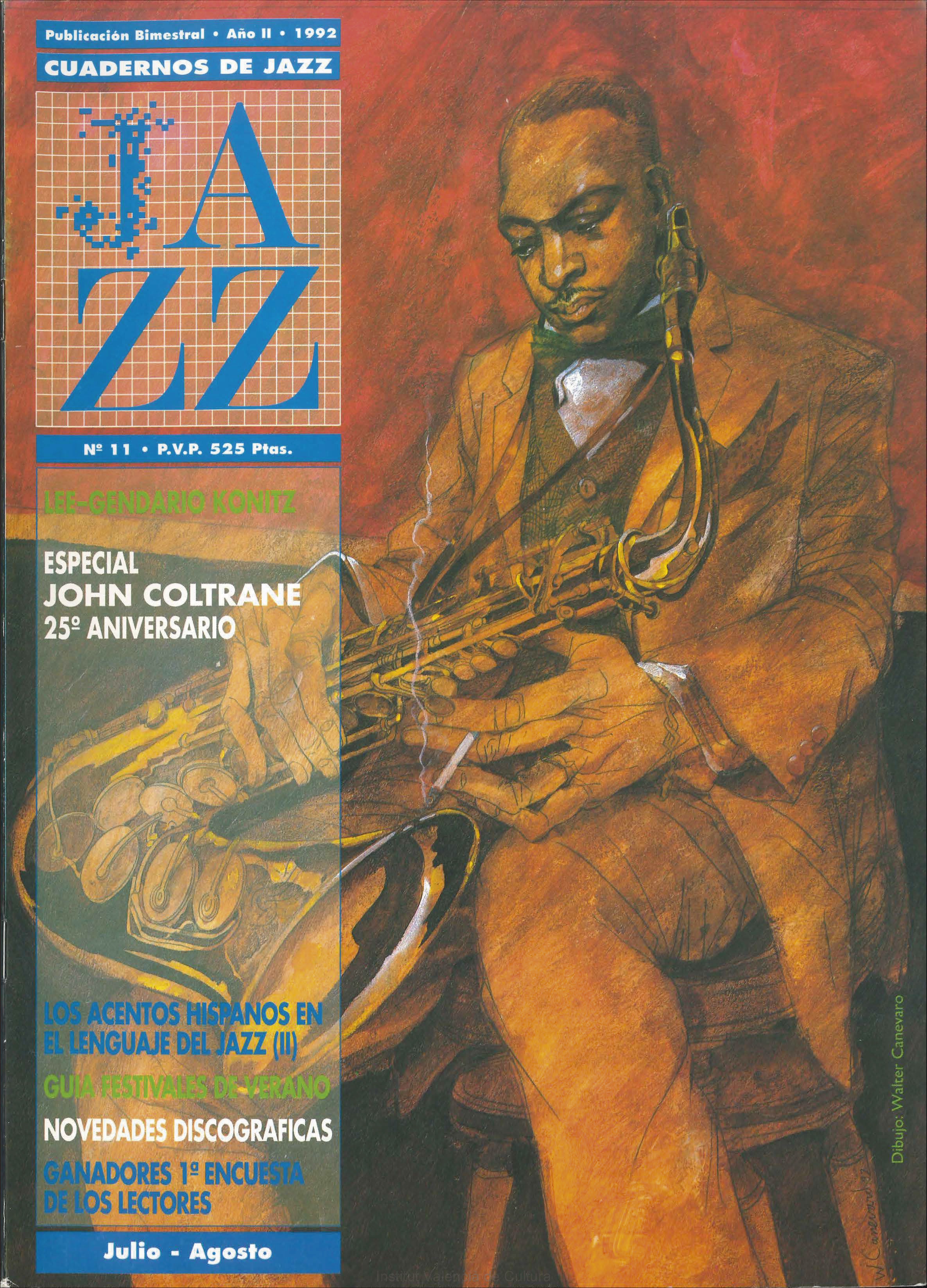 Cubierta del número 11 de la revista Cuadernos de Jazz