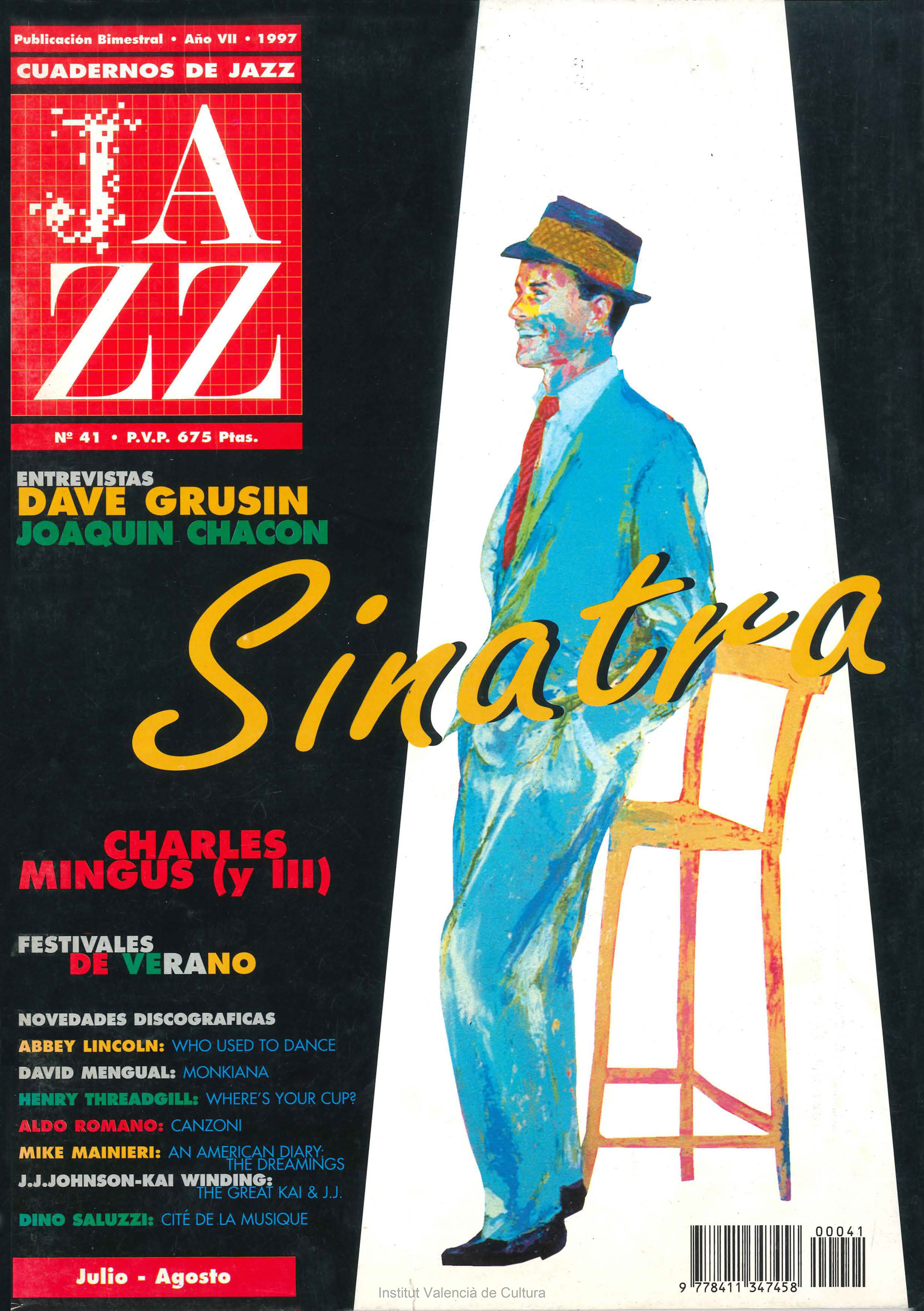 Cubierta del número 41 de la revista Cuadernos de Jazz