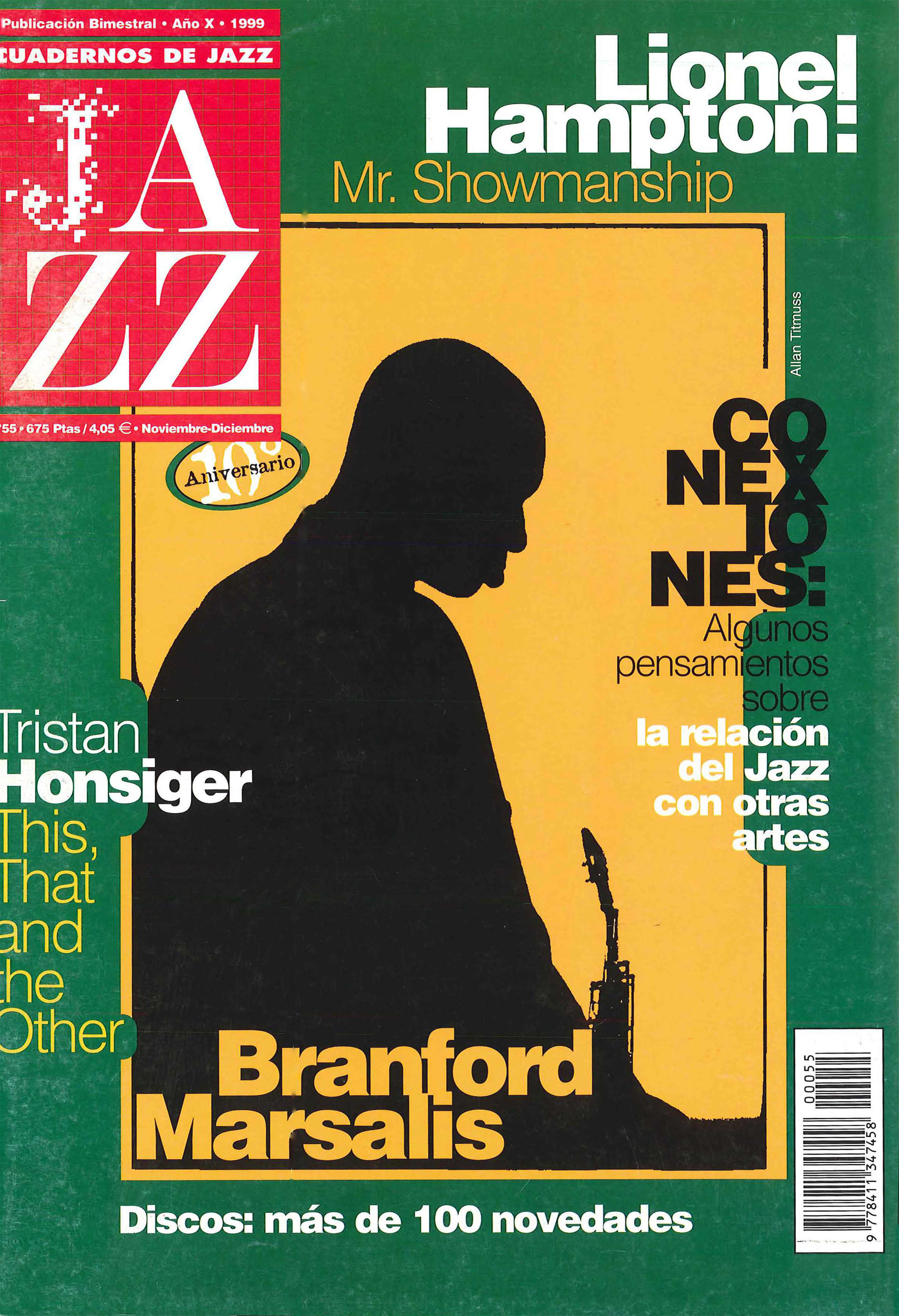 Cubierta del número 55 de la revista Cuadernos de Jazz