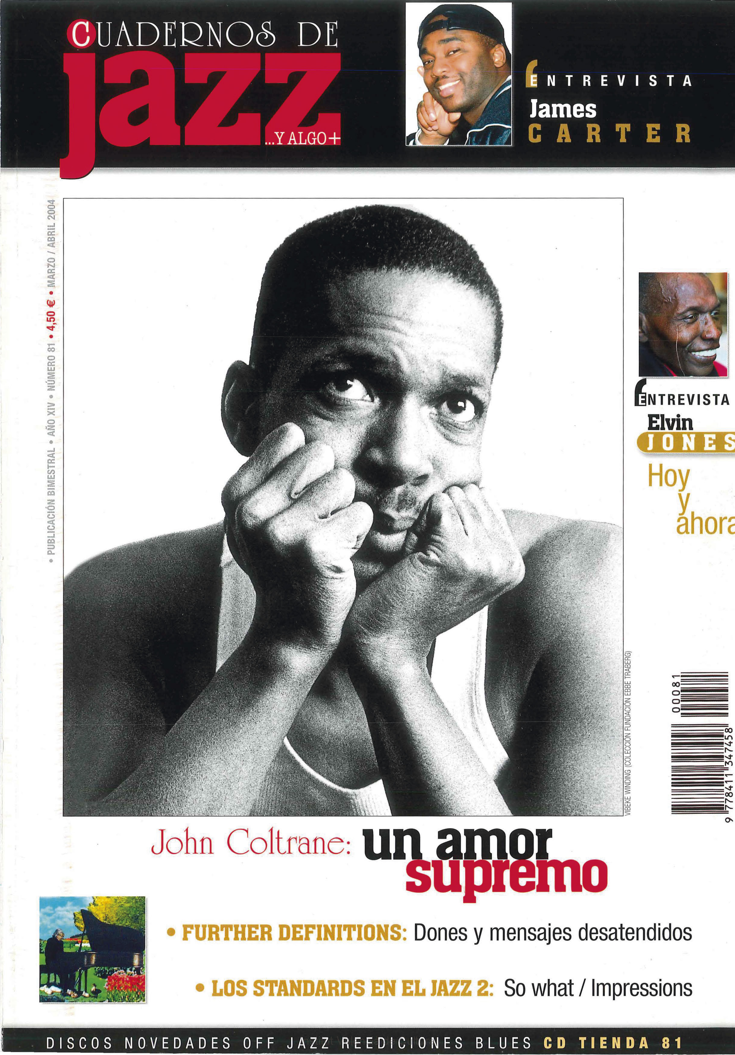 Cubierta del número 81 de la revista Cuadernos de Jazz