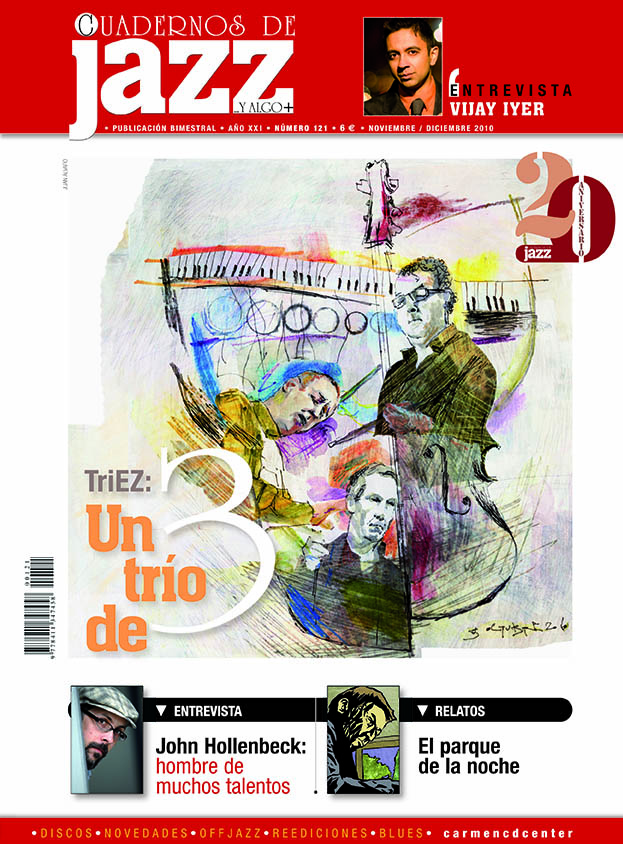Cubierta de la revista Cuadernos de Jazz, nº 121, noviembre-diciembre 2010